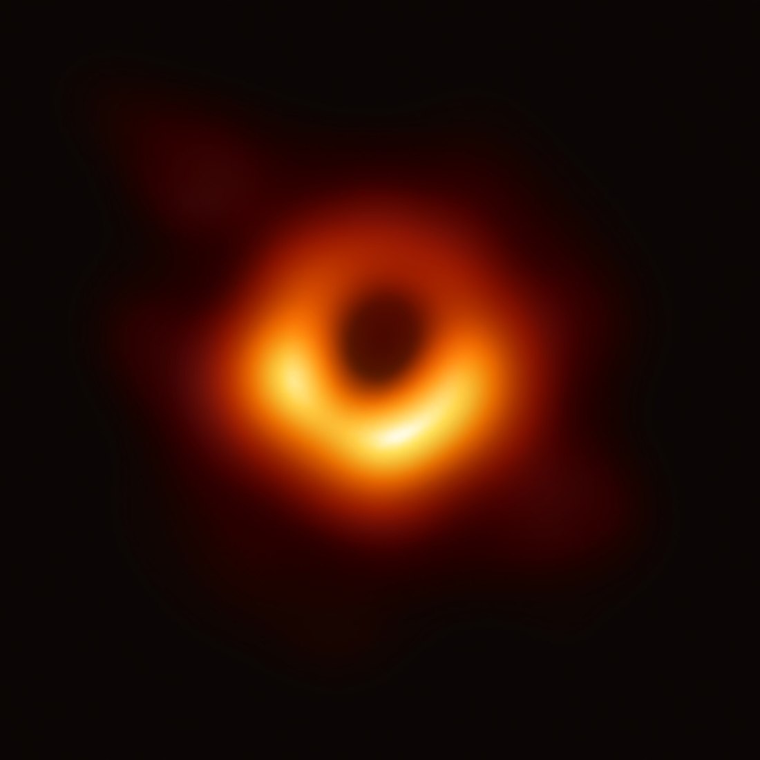 Black hole - Messier 87, a dark center surrounded by the light of an accretion disk