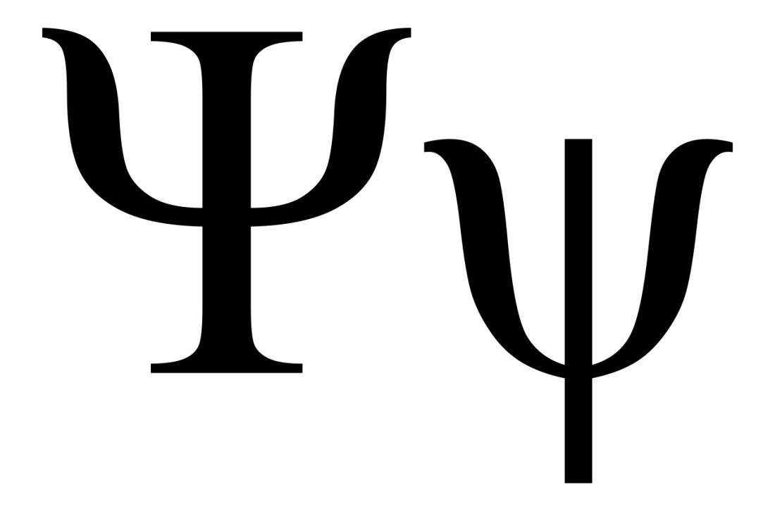Uppercase and lowercase Greek letter psi, the 23rd letter of the Greek alphabet.