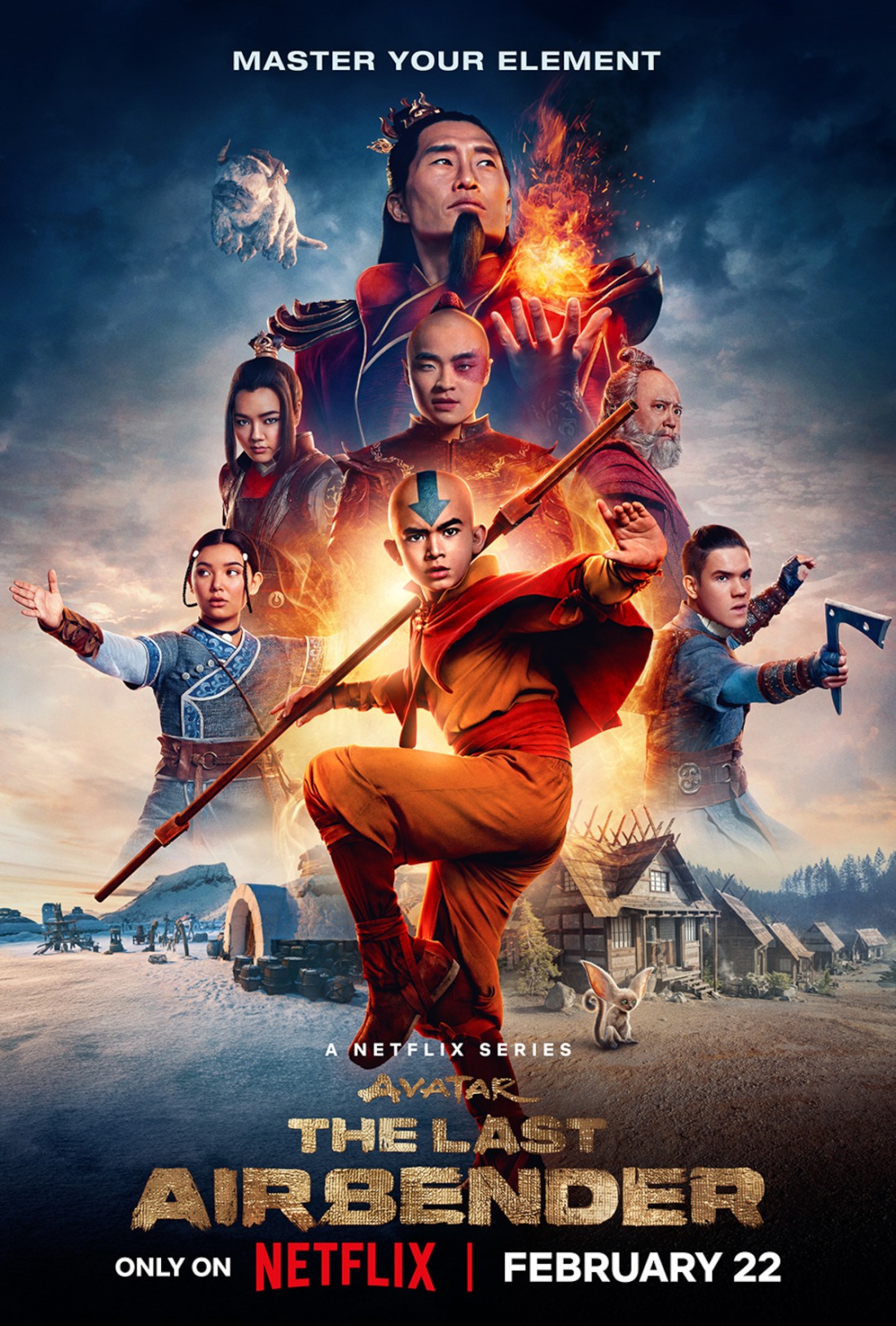 Poster for the live action remake of Avatar: The Last Airbender